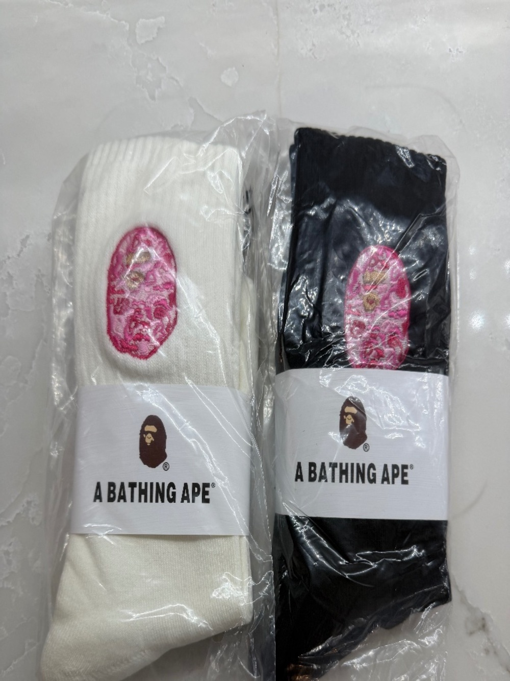 BAPE Socks two pairs size 8-12